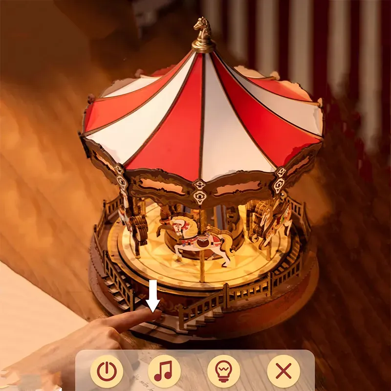 Wooden Assembly Whirlwind Carousel-Eagledigi