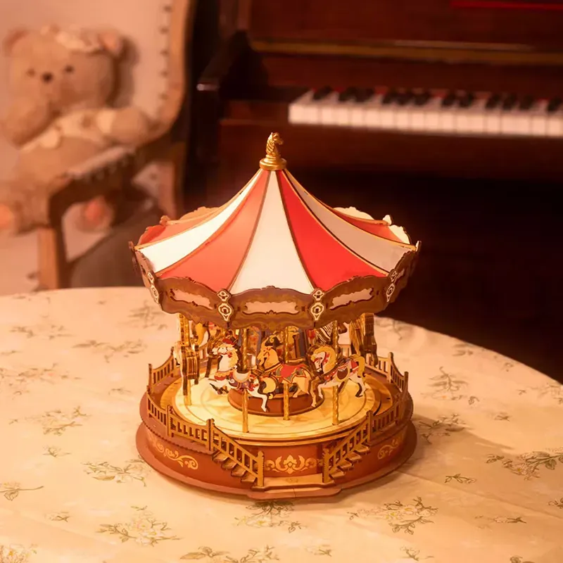 Wooden Assembly Whirlwind Carousel-Eagledigi