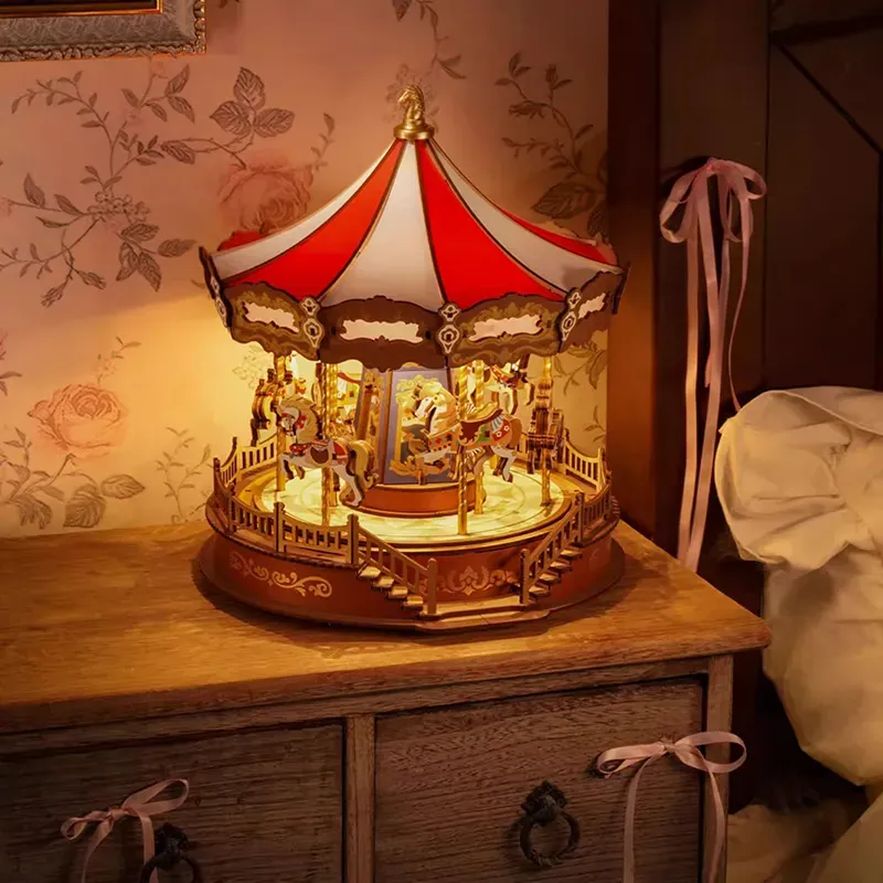 Wooden Assembly Whirlwind Carousel-Eagledigi