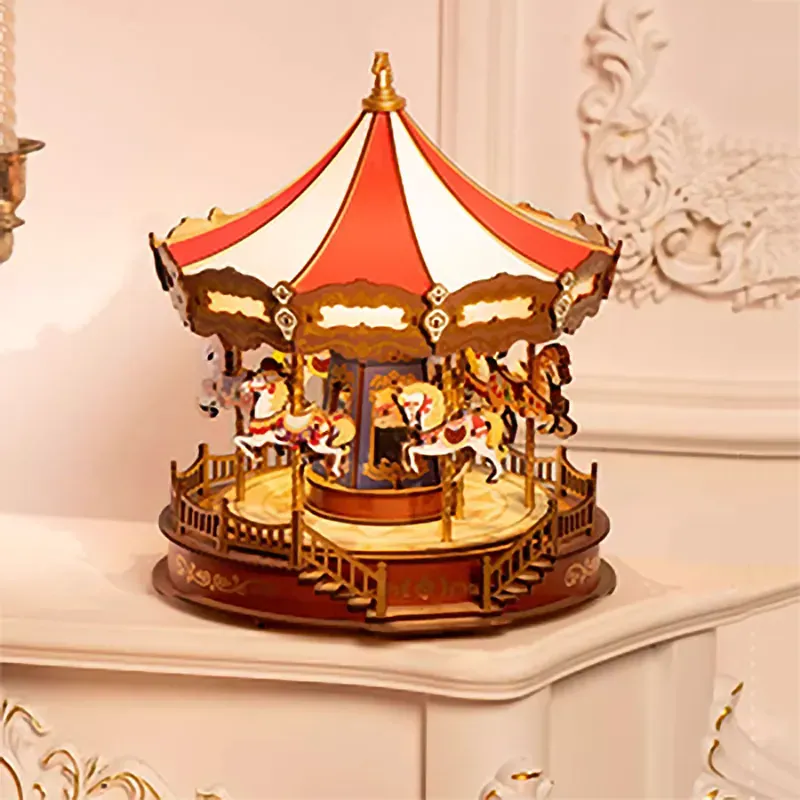 Wooden Assembly Whirlwind Carousel-Eagledigi