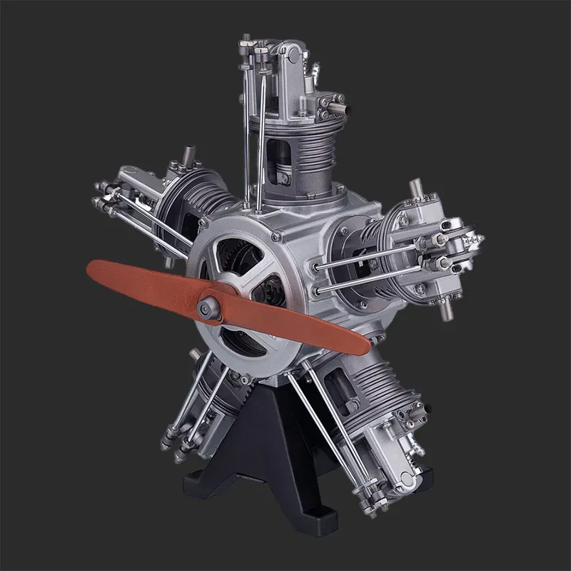 1/6 Scale Full-Metal Five-Cylinder Radial Engine Model Kit