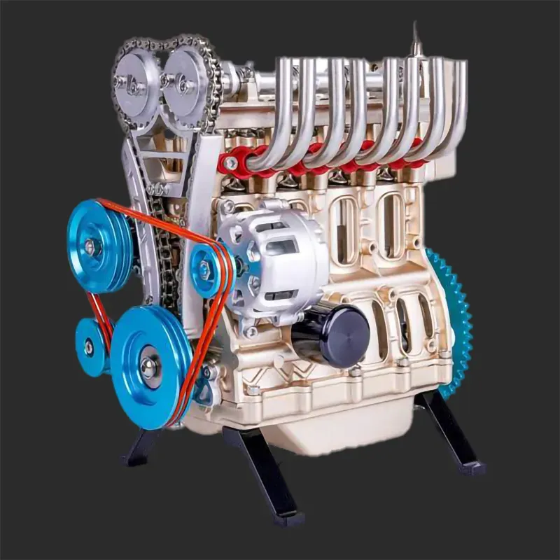 1/10 Full-Metal Inline Four-Cylinder Engine Assembly Model Kit