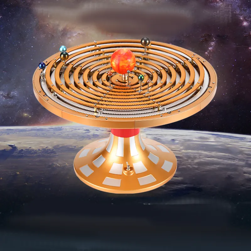 Full-Metal Mechanical Solar System Model Kit – Dynamic Orbital Orrery