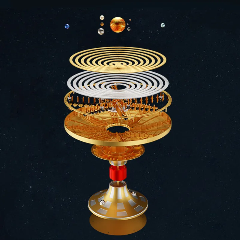 Full-Metal Mechanical Solar System Model Kit – Dynamic Orbital Orrery