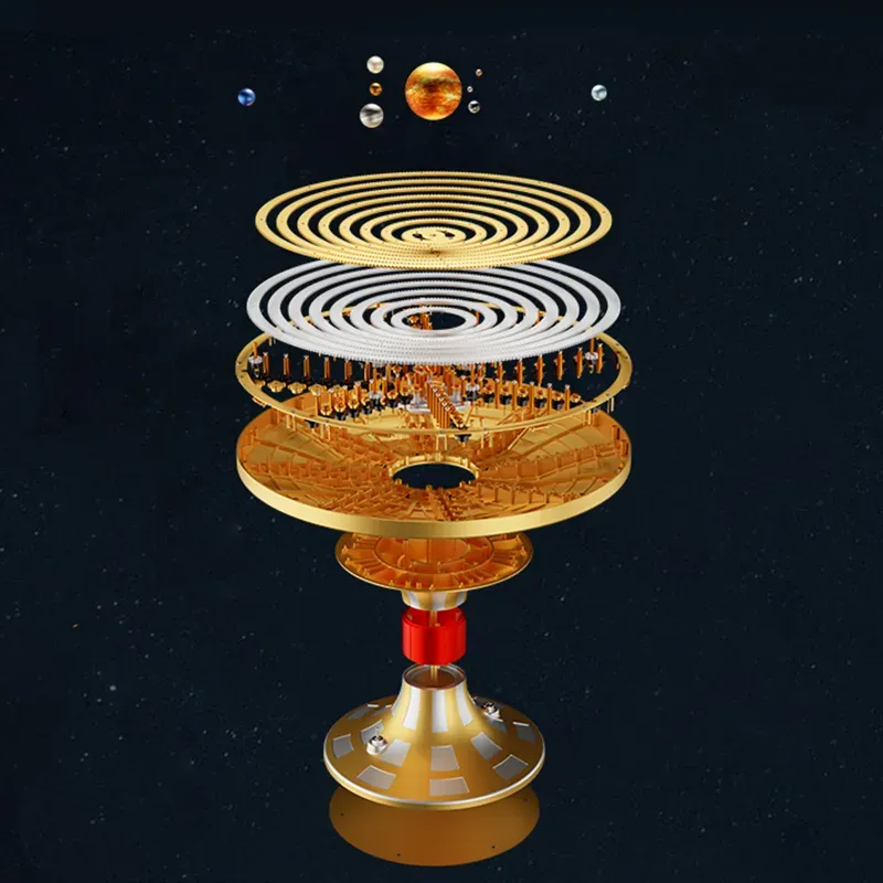 Full-Metal Mechanical Solar System Model Kit – Dynamic Orbital Orrery