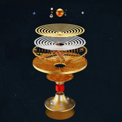 Full-Metal Mechanical Solar System Model Kit – Dynamic Orbital Orrery