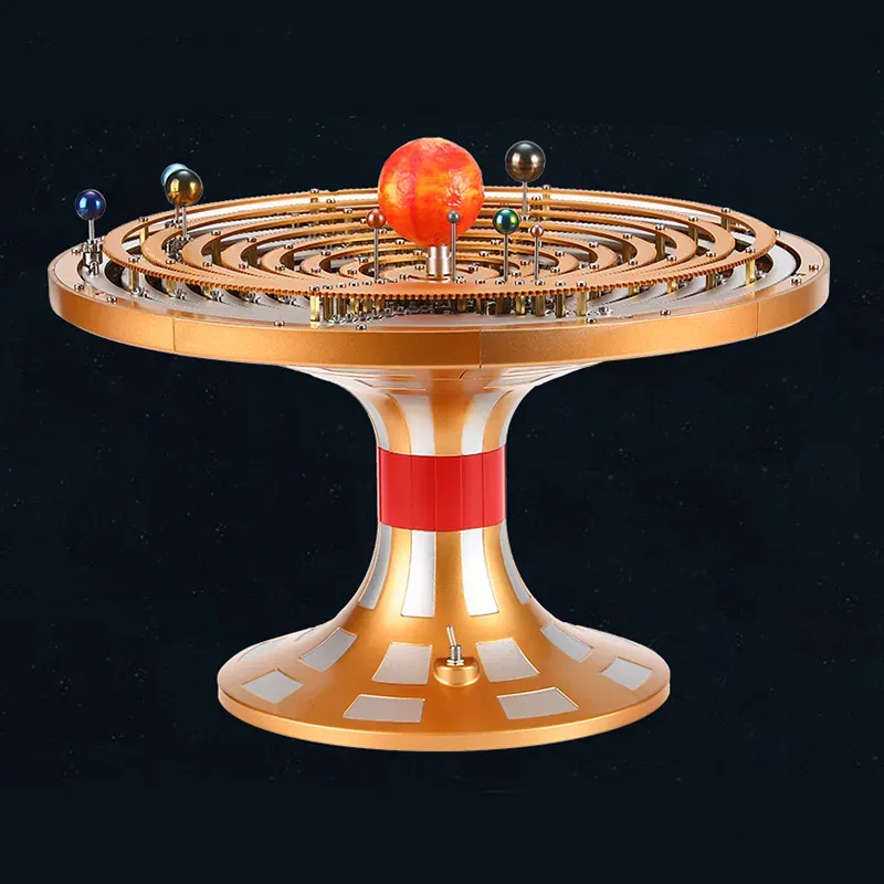 Full-Metal Mechanical Solar System Model Kit – Dynamic Orbital Orrery