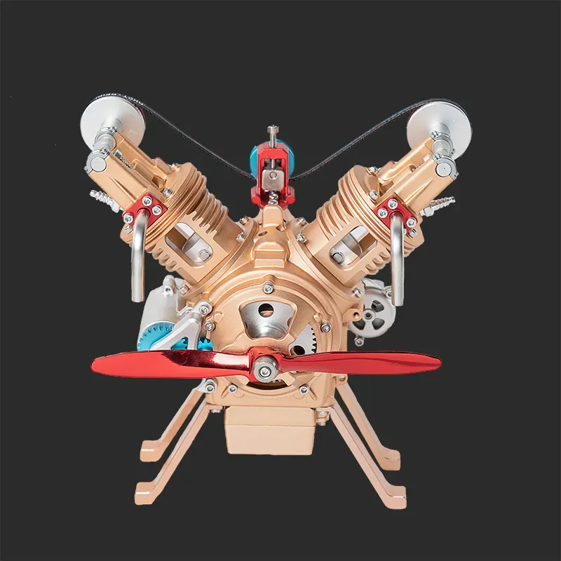 1/10 Full-Metal V-Twin (V2) Engine Model Kit