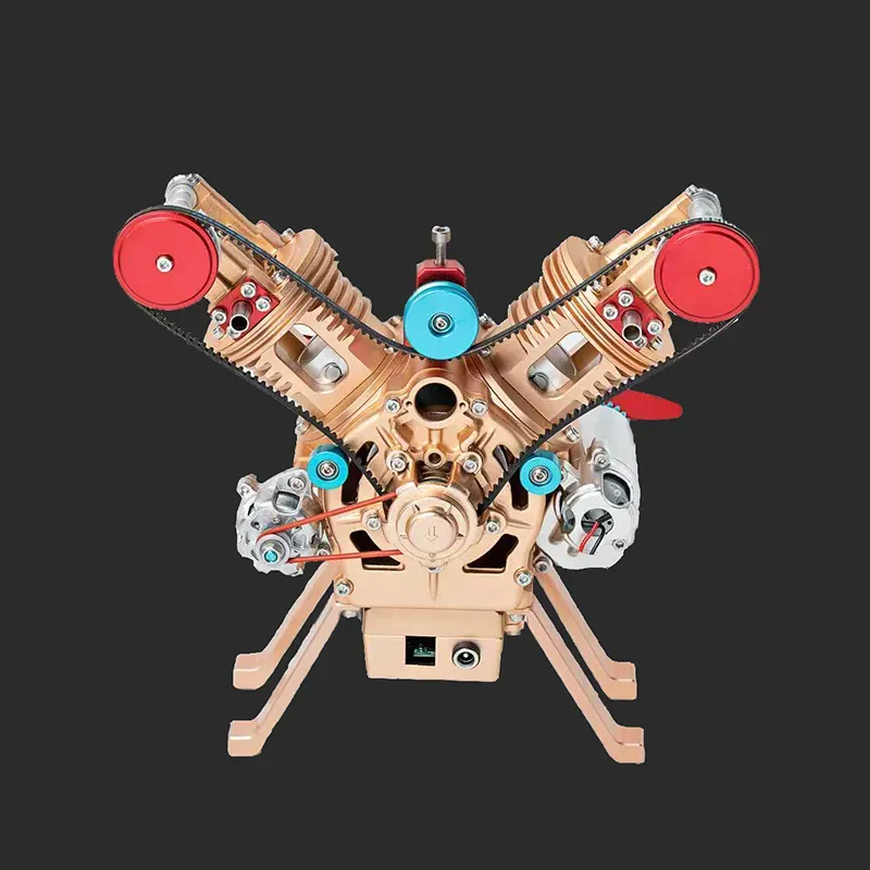 1/10 Full-Metal V-Twin (V2) Engine Model Kit