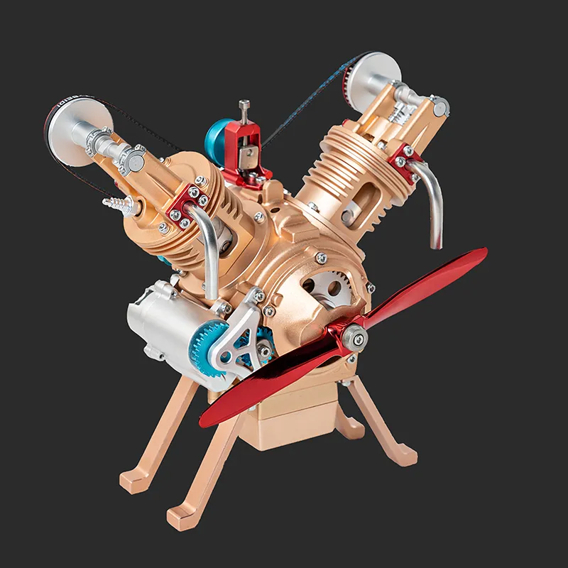 1/10 Full-Metal V-Twin (V2) Engine Model Kit