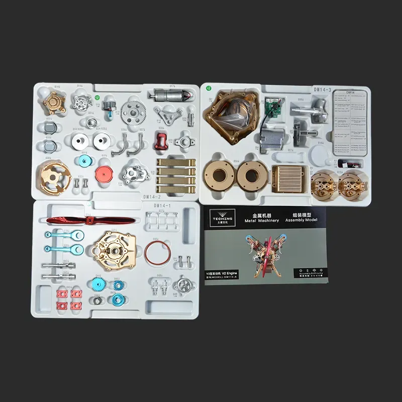 1/10 Full-Metal V-Twin (V2) Engine Model Kit