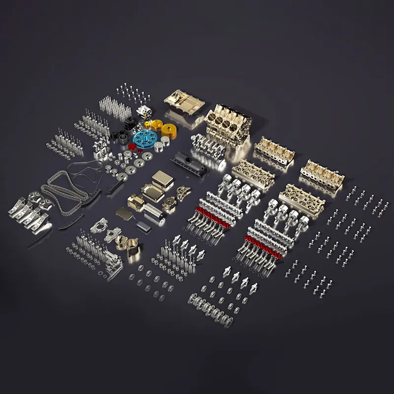 1:3 Full Metal V8 Engine Model Kit