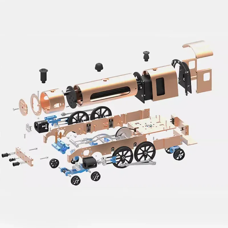 Steam Train Model Kit DM21-Motorized Metal Build