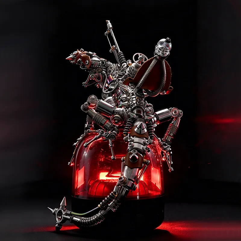 Steampunk Mechanical Chameleon – LED Metal Model Kit