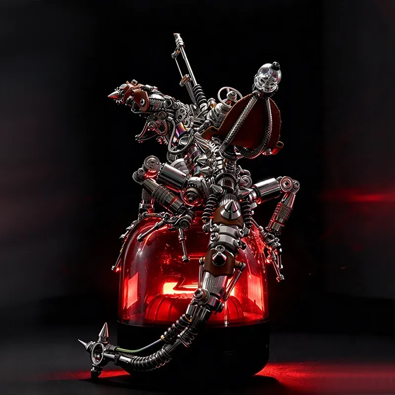 Steampunk Mechanical Chameleon – LED Metal Model Kit