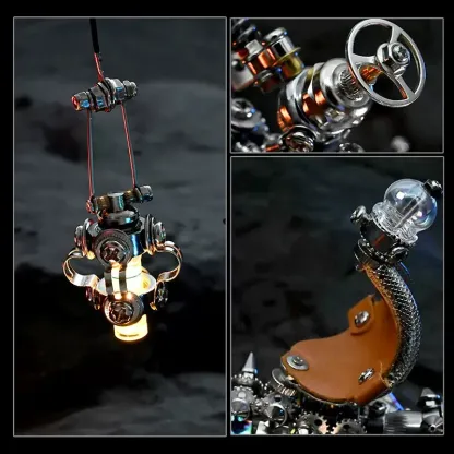 Steampunk Mechanical Chameleon – LED Metal Model Kit