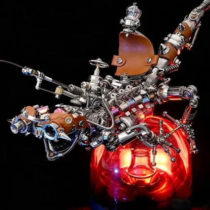 Steampunk Mechanical Chameleon – LED Metal Model Kit