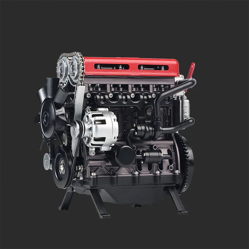 1/10 Turbocharged Full-Metal Inline Four-Cylinder Engine Model Kit