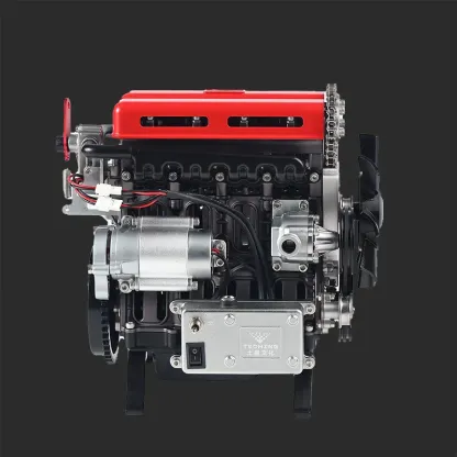 1/10 Turbocharged Full-Metal Inline Four-Cylinder Engine Model Kit
