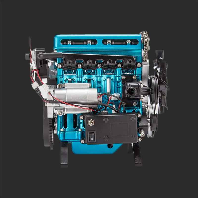 1/10 Turbocharged Full-Metal Inline Four-Cylinder Engine Model Kit