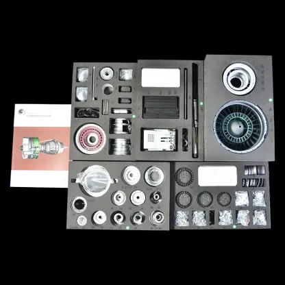 Twin-Spool Aircraft Turbofan Engine Kit – 1/10 DIY All-Metal Model