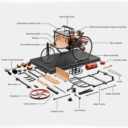 1/10 Scale Full-Metal World's First Automobile Model Kit – DM229