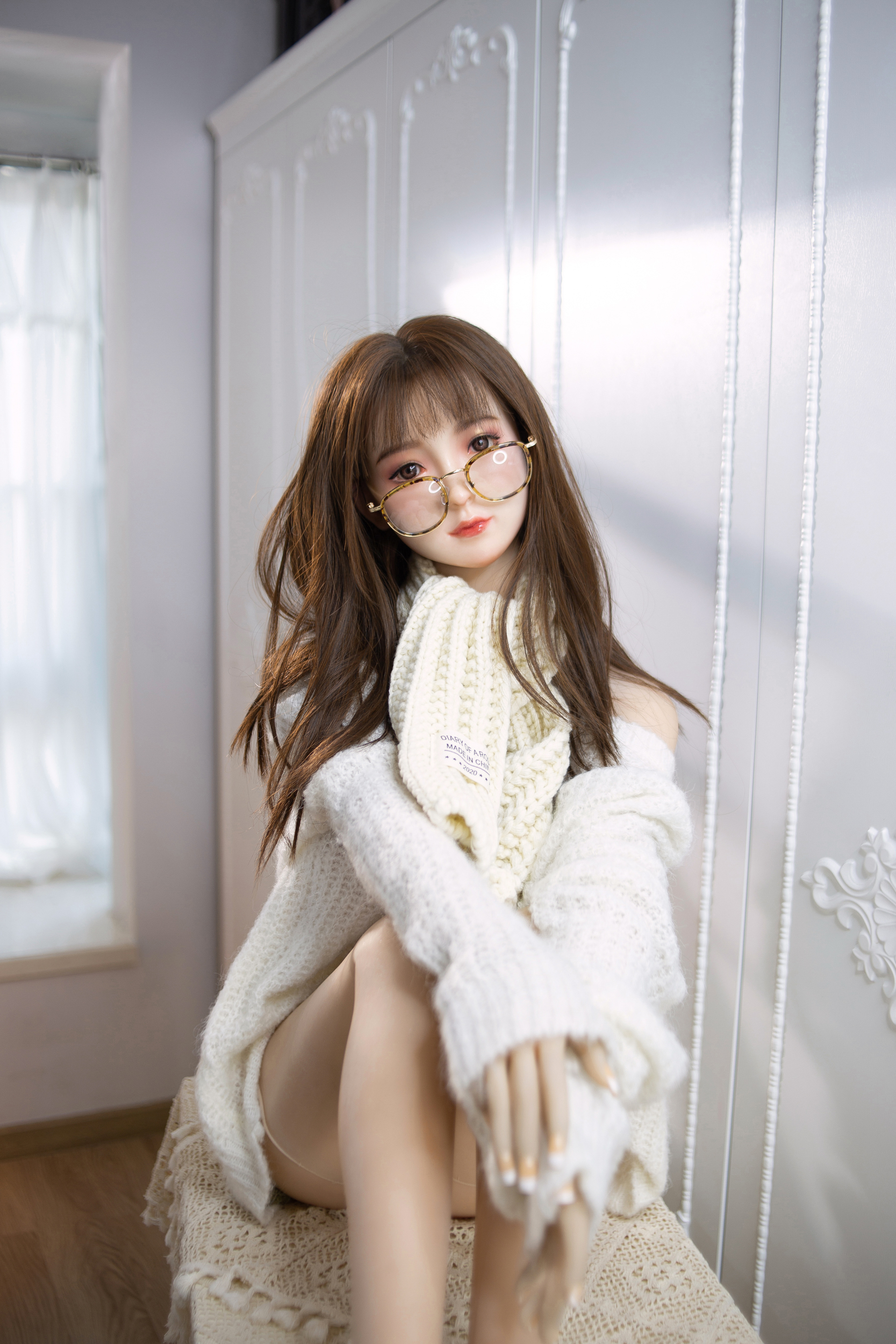 AIBEI |  Eden- 4ft10 /148cm Small Breast Silicone Head+TPE Body Sex Doll