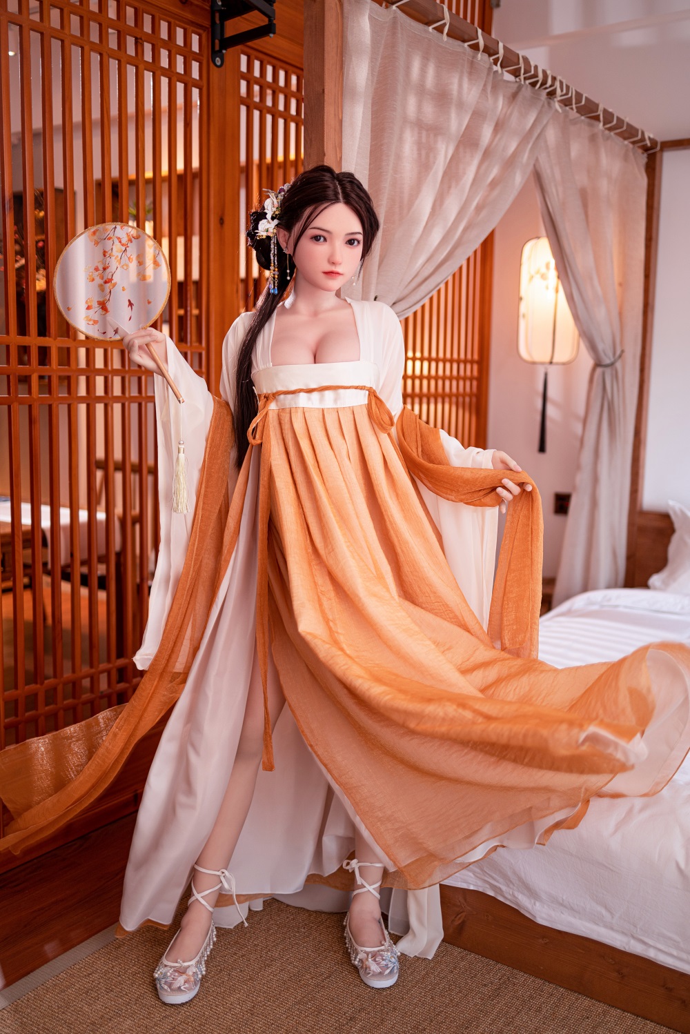 UMDOLL | Orchid - 5Ft4(163cm) Chinese Cassical Style Realistic Sex Doll (Silicone Doll)-First Love Doll