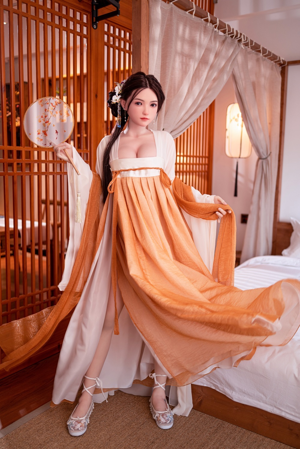 UMDOLL | Orchid - 5Ft4(163cm) Chinese Cassical Style Realistic Sex Doll (Silicone Doll)-First Love Doll