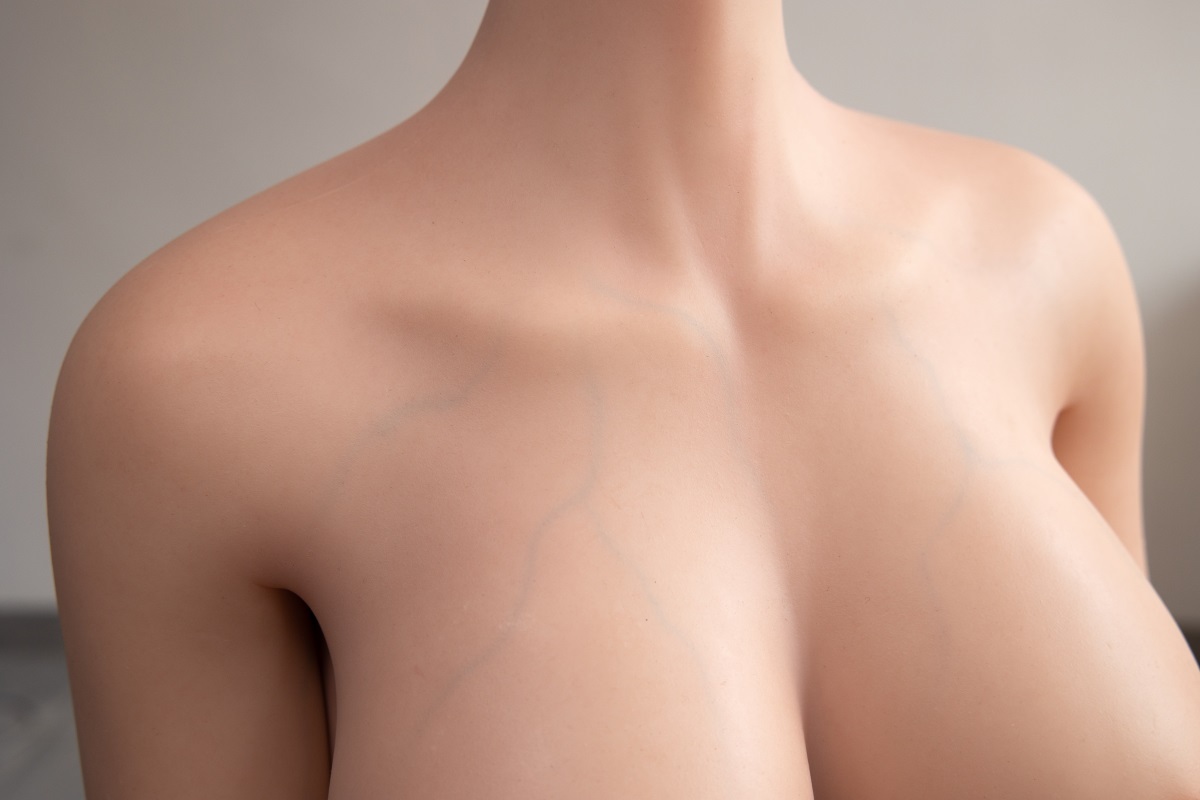 Cyan - Big Boobs Sexy Realistic Silicone Sex Doll With Blonde Hair (5 Sizes)-First Love Doll