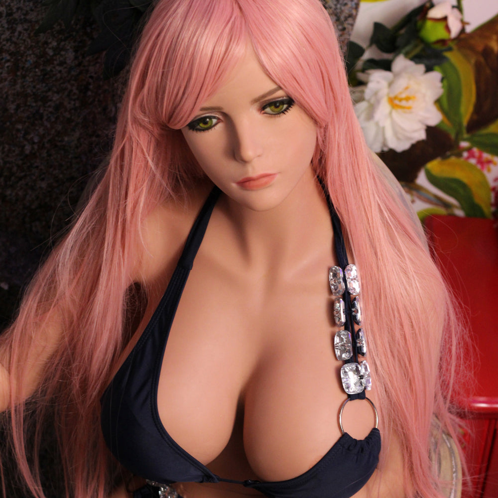 Avah - 5ft 2(158cm) Gorgeous Ultra realistic TPE Sex Doll With Pink Hair (In Stock US)-First Love Doll