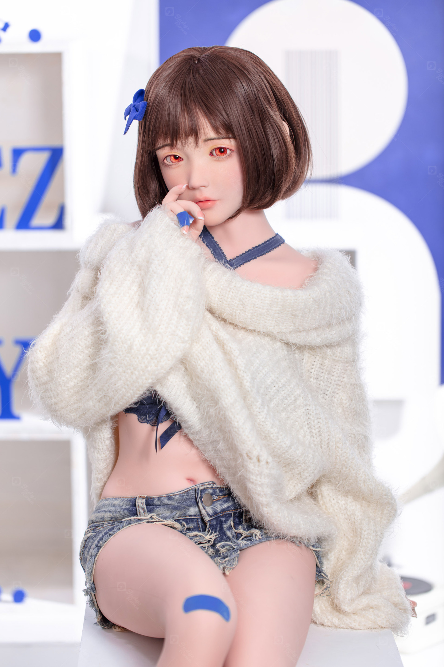 JR | Yumi - 4Ft 10(148cm) Japanese Sweater Girl Silicone Sex Doll 