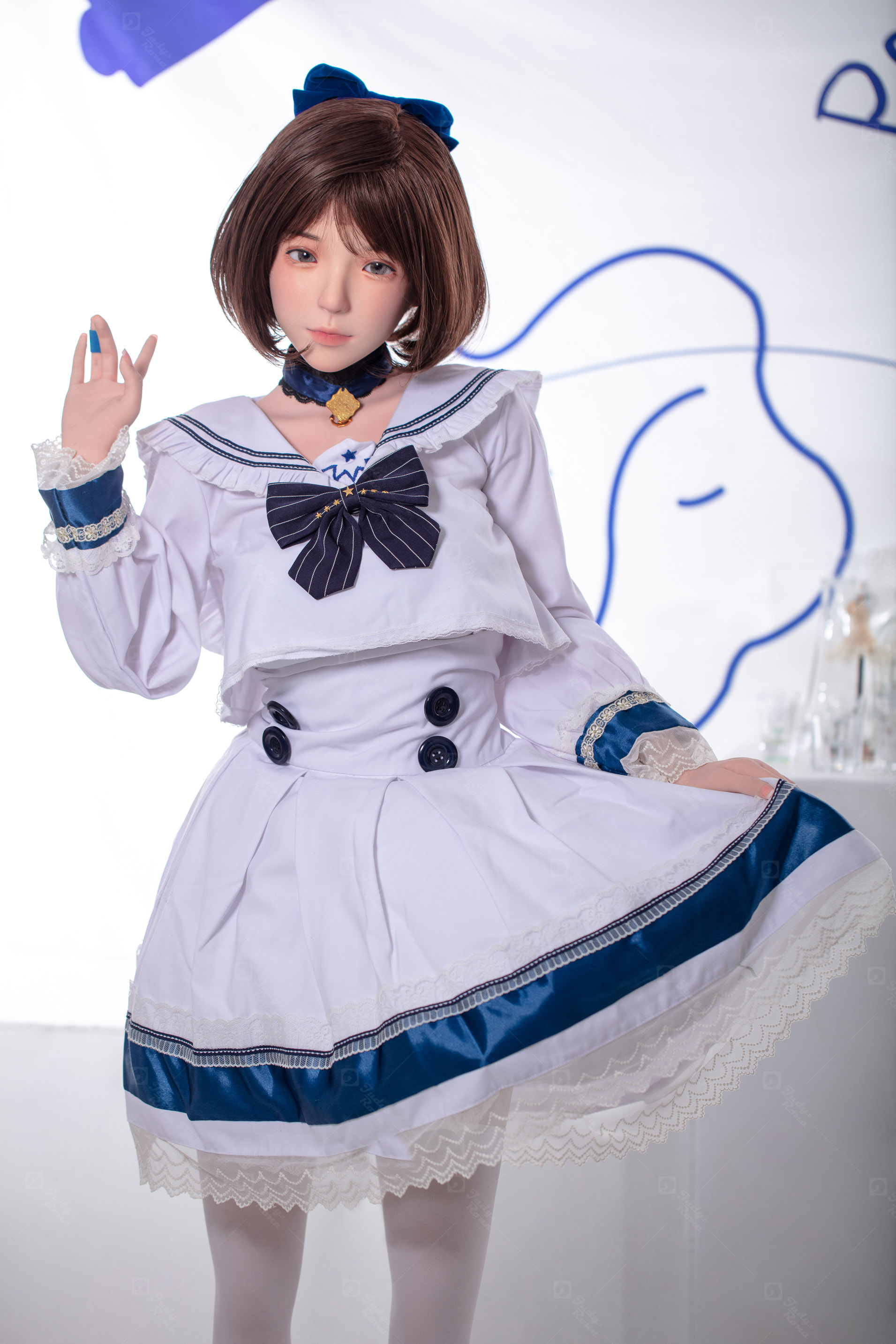 JR | Emi - 4Ft 10(148cm) Listen Conch Girl Silicone Sex Doll 