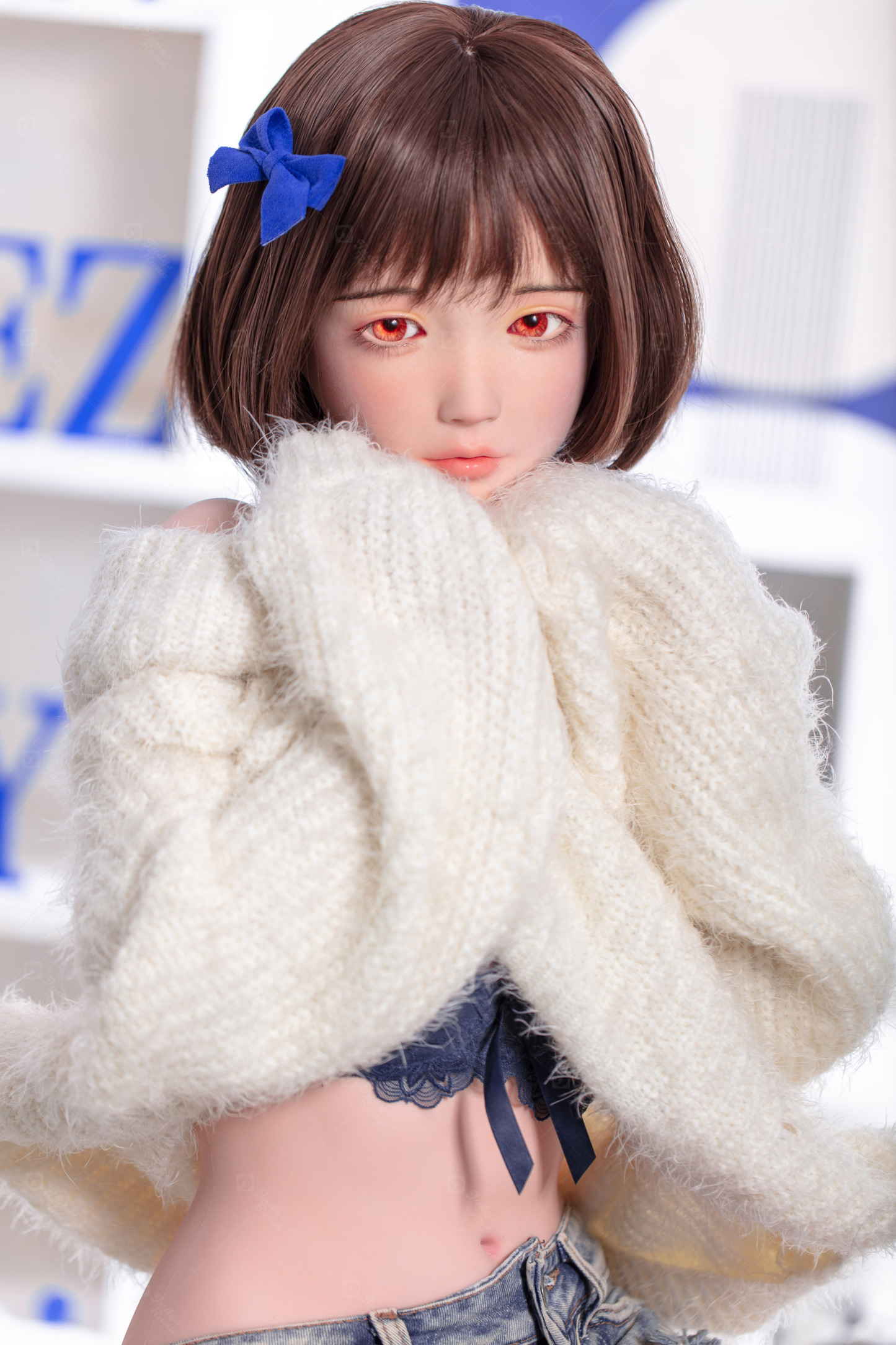 JR | Yumi - 4Ft 10(148cm) Japanese Sweater Girl Silicone Sex Doll 