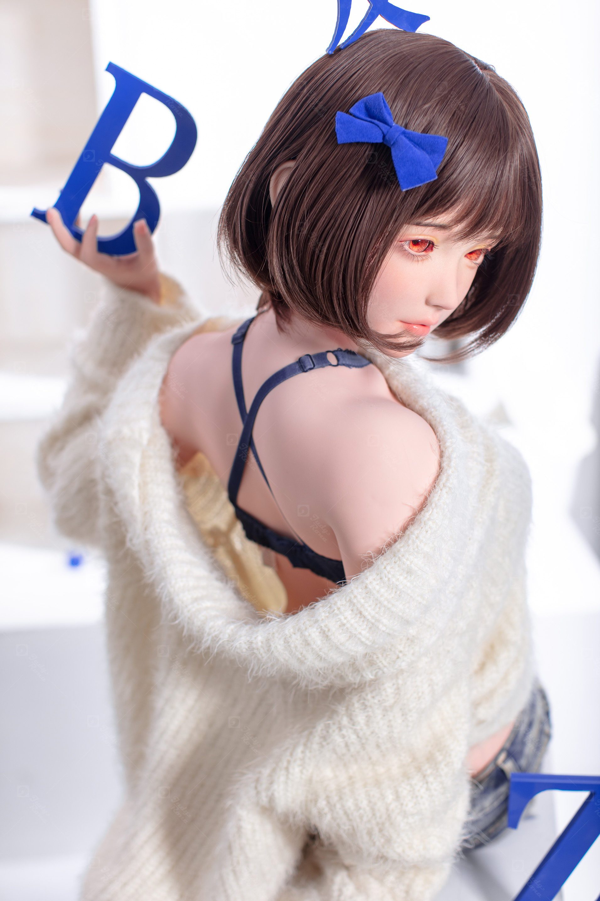 JR | Yumi - 4Ft 10(148cm) Japanese Sweater Girl Silicone Sex Doll 