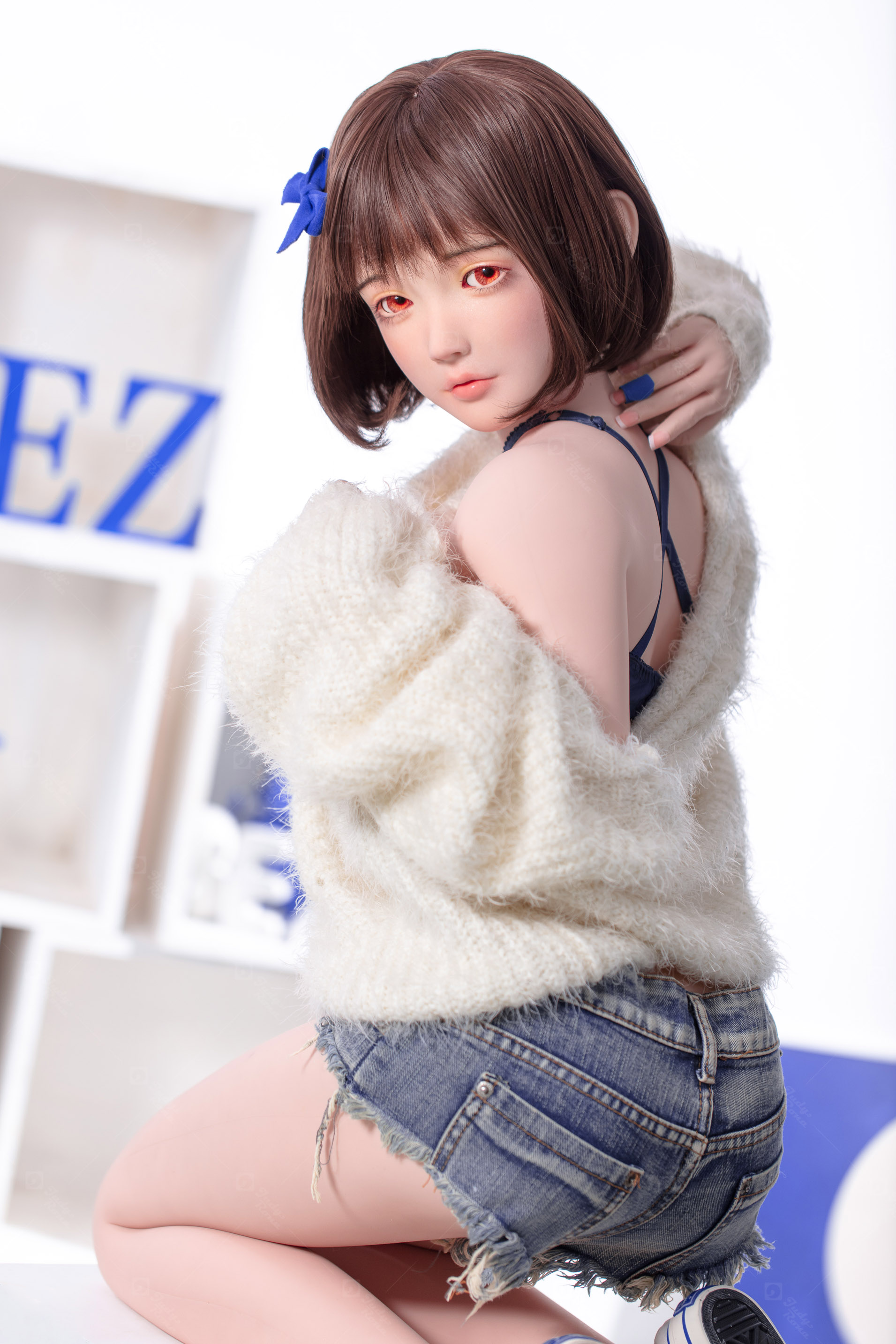 JR | Yumi - 4Ft 10(148cm) Japanese Sweater Girl Silicone Sex Doll 