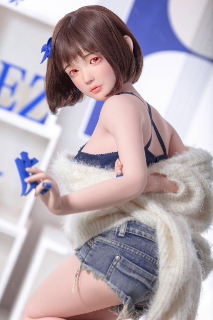 JR | Yumi - 4Ft 10(148cm) Japanese Sweater Girl Silicone Sex Doll 