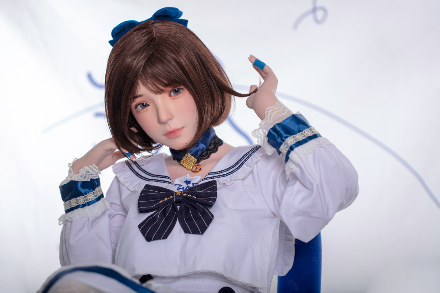 JR | Emi - 4Ft 10(148cm) Listen Conch Girl Silicone Sex Doll 