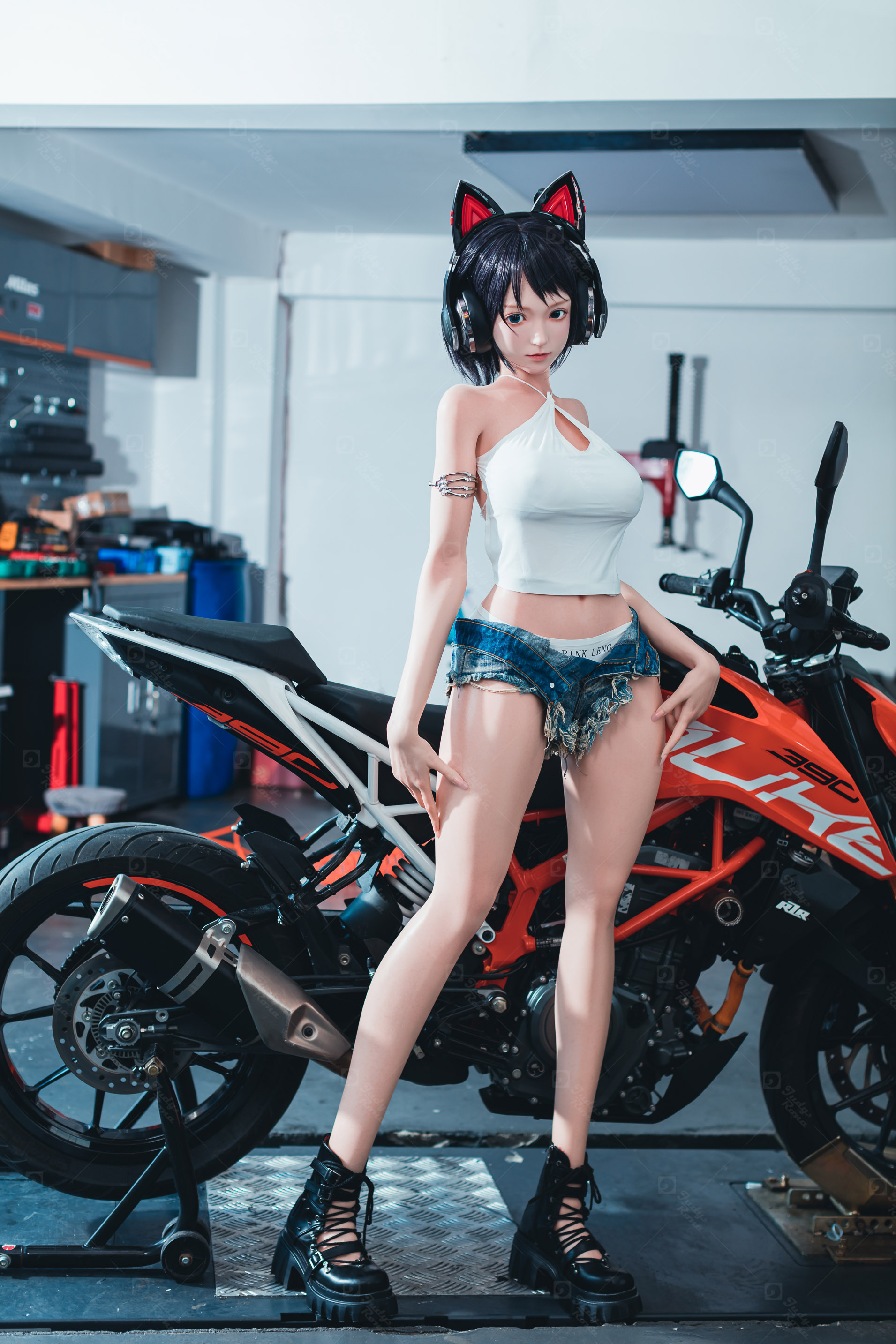 JR | Kira - 5Ft 2(158cm) Japanese Motorcycle Girl Silicone Sex Doll 