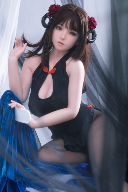 JR | Kiko - 4Ft 10(148cm) Japanese Black Devil Silicone Sex Doll 