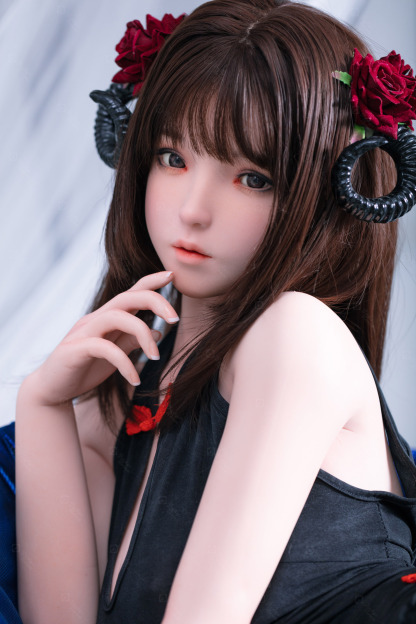 JR | Kiko - 4Ft 10(148cm) Japanese Black Devil Silicone Sex Doll 