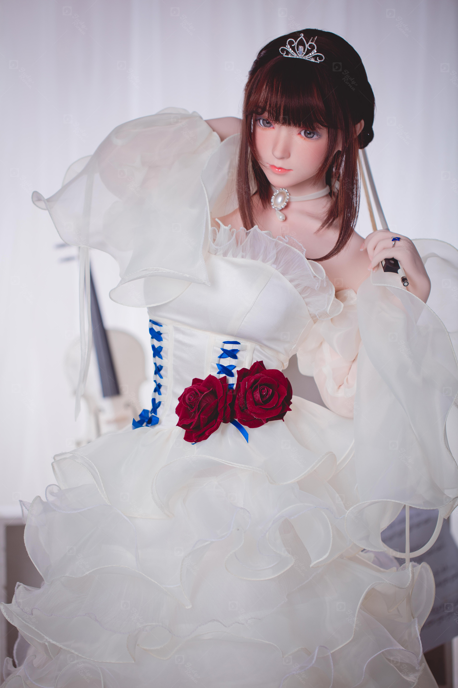 JR | Yuki - 4Ft 10(148cm) Wedding Dress Girl Silicone Sex Doll 