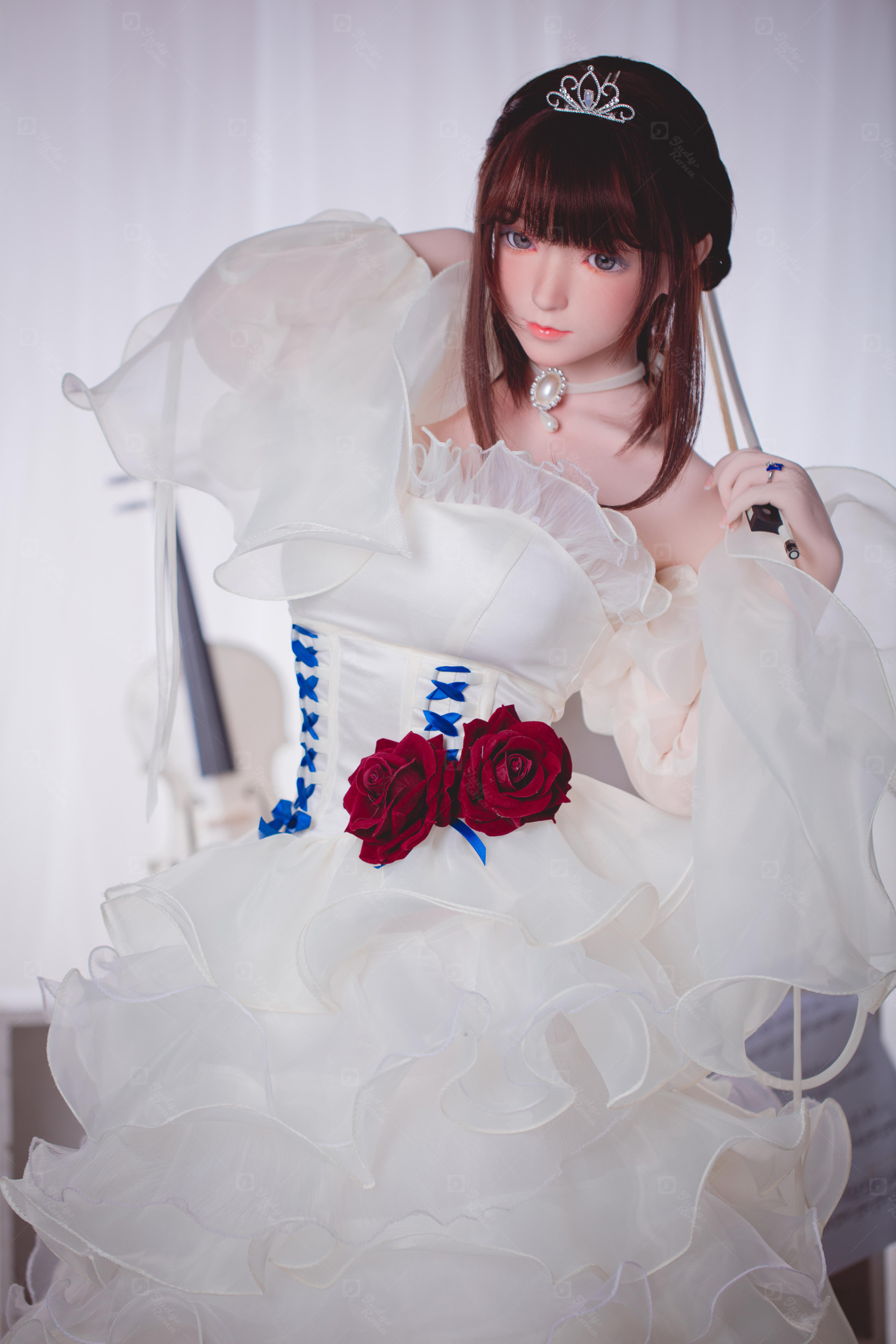 JR | Yuki - 4Ft 10(148cm) Wedding Dress Girl Silicone Sex Doll 