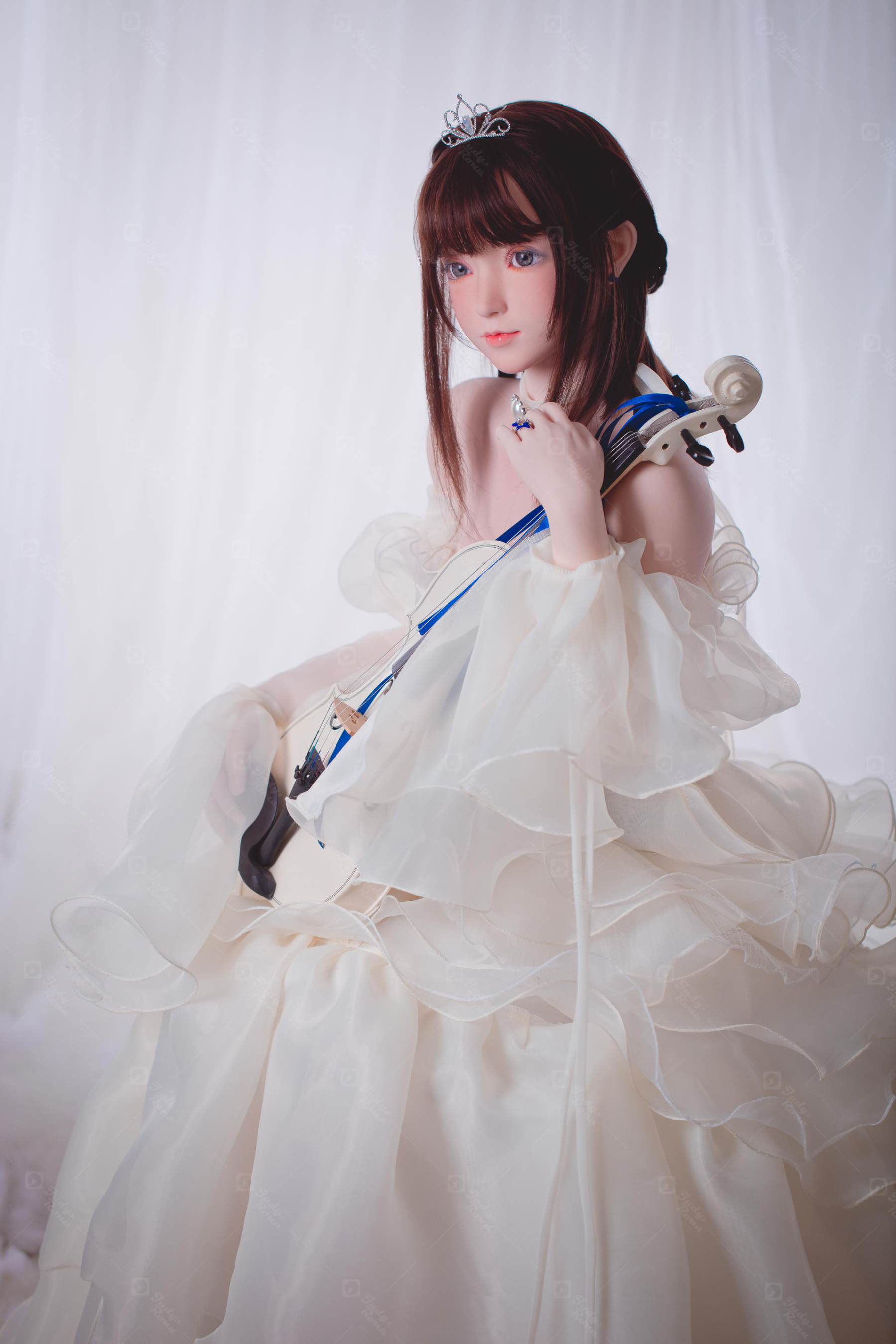 JR | Yuki - 4Ft 10(148cm) Wedding Dress Girl Silicone Sex Doll 