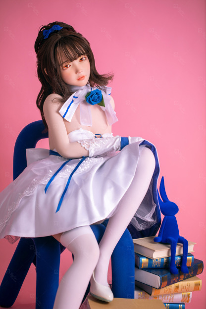 JR | Aria - 4Ft 10(148cm) Japanese Floral Skirt Silicone Sex Doll 