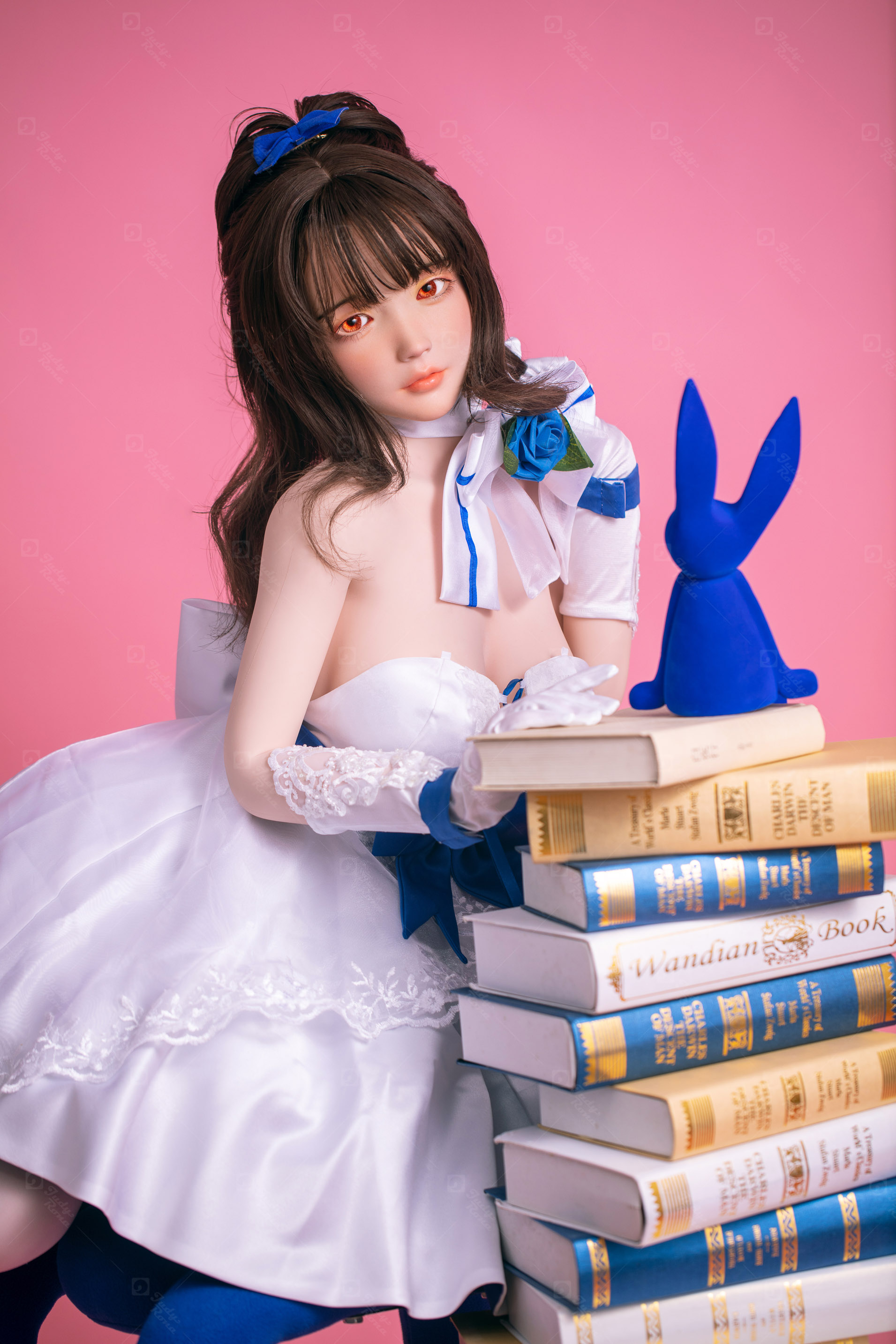 JR | Aria - 4Ft 10(148cm) Japanese Floral Skirt Silicone Sex Doll 