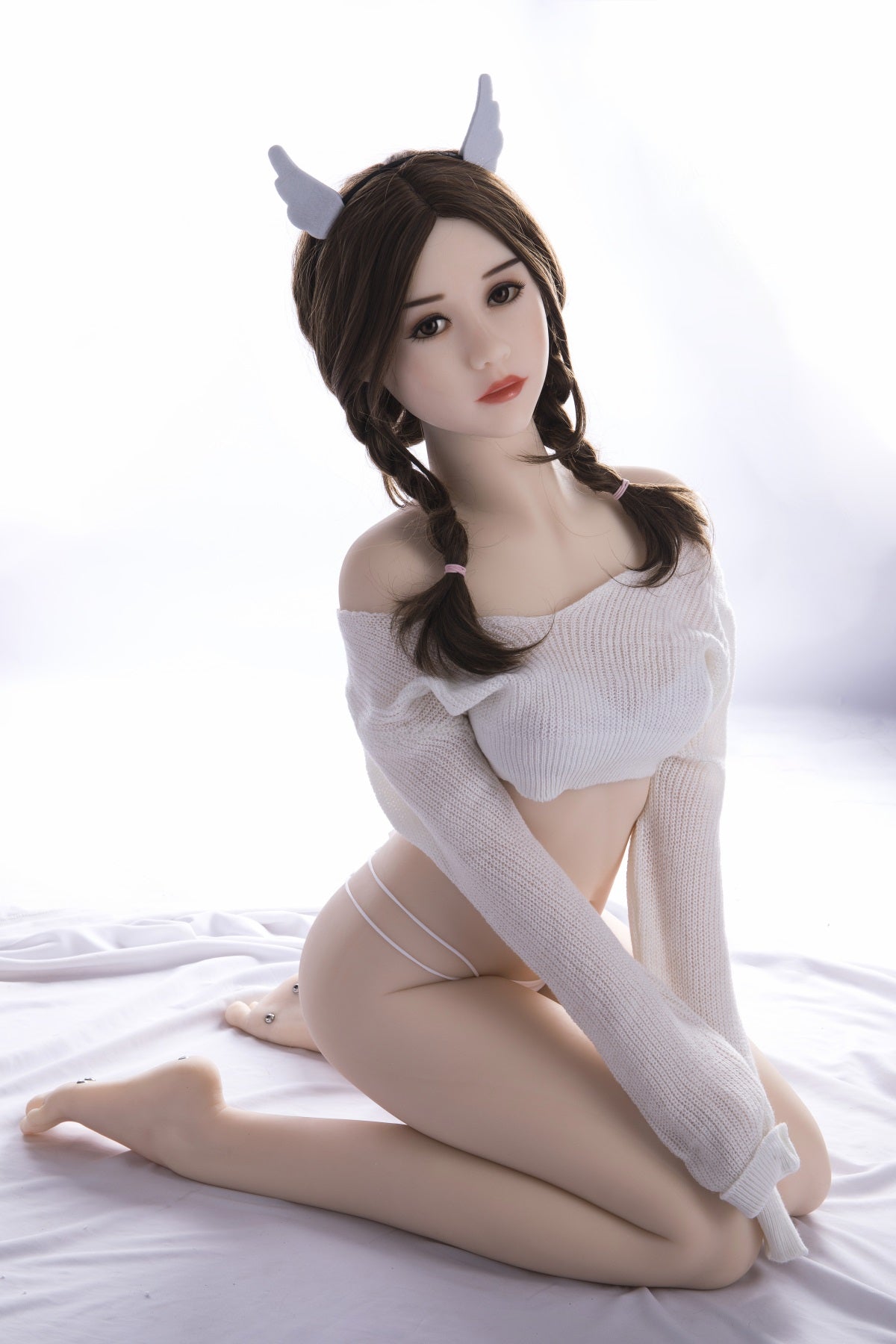 Cloud - 4ft 7(140cm) Ultra Realistic Sex Doll With Blonde Twist Braids (In Stock US)-First Love Doll