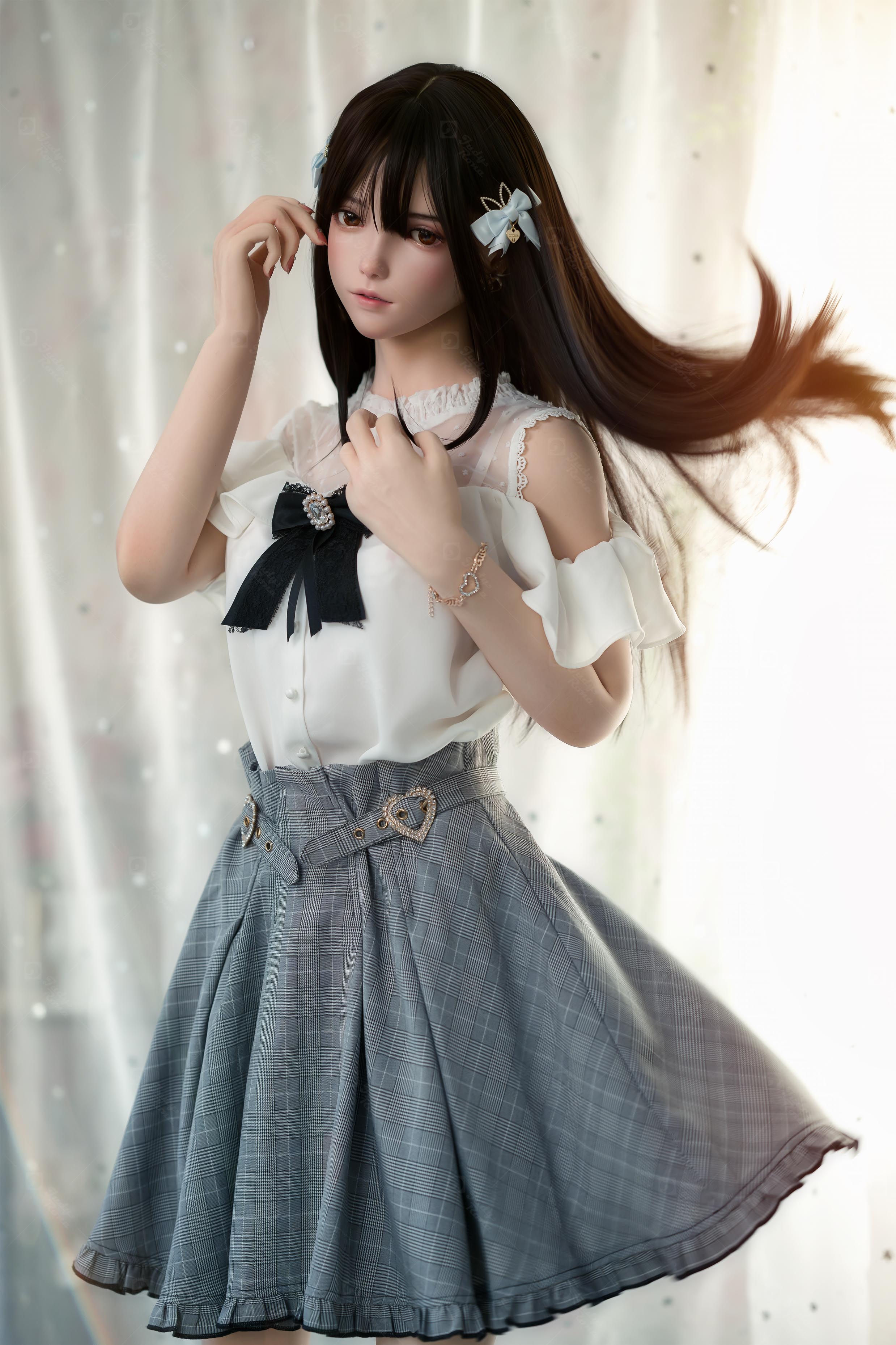JR | Kaori - 4Ft 11(150cm) Japanese JK skirt Silicone Sex Doll 
