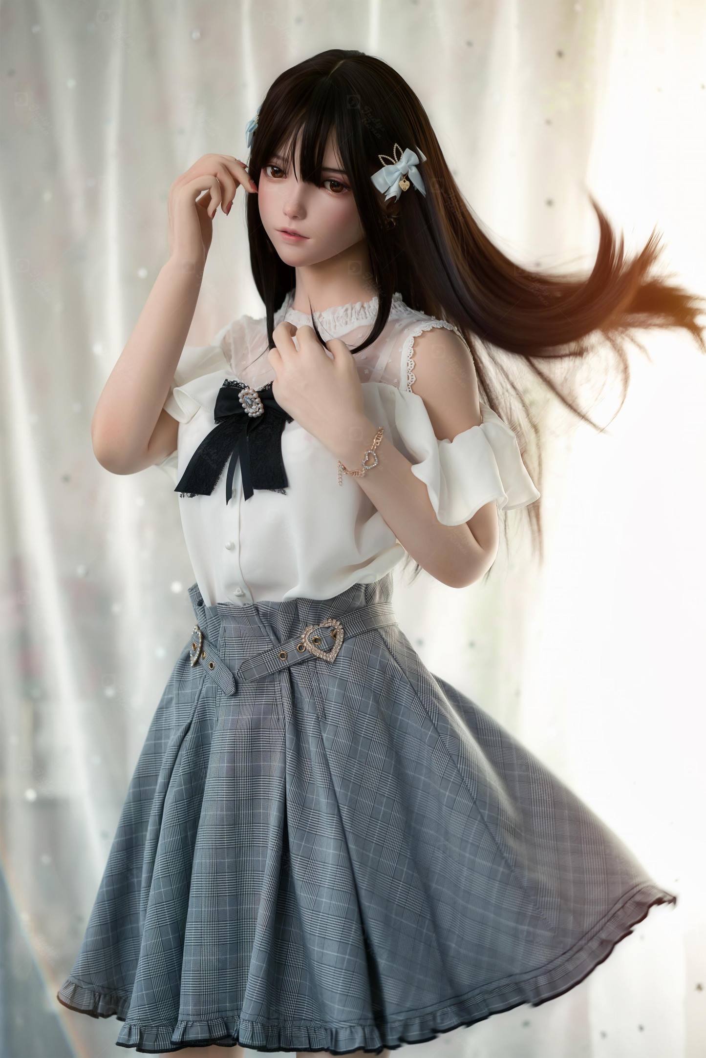 JR | Kaori - 4Ft 11(150cm) Japanese JK skirt Silicone Sex Doll 