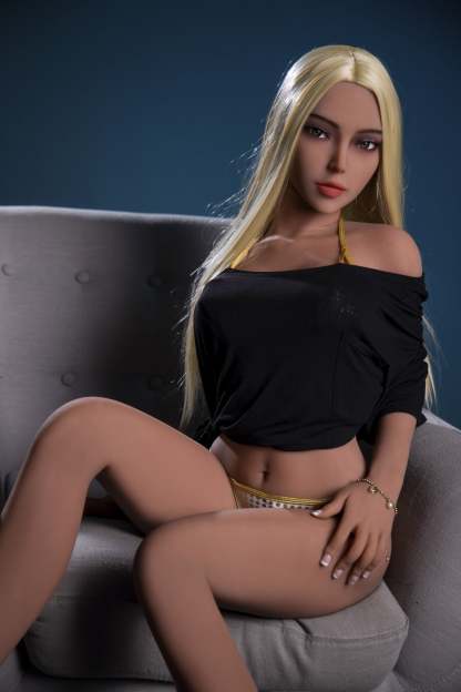 Indiana - 5ft3(161cm) Ultra Real-Feel Skin Sex Doll With Blonde Straight Hair-First Love Doll